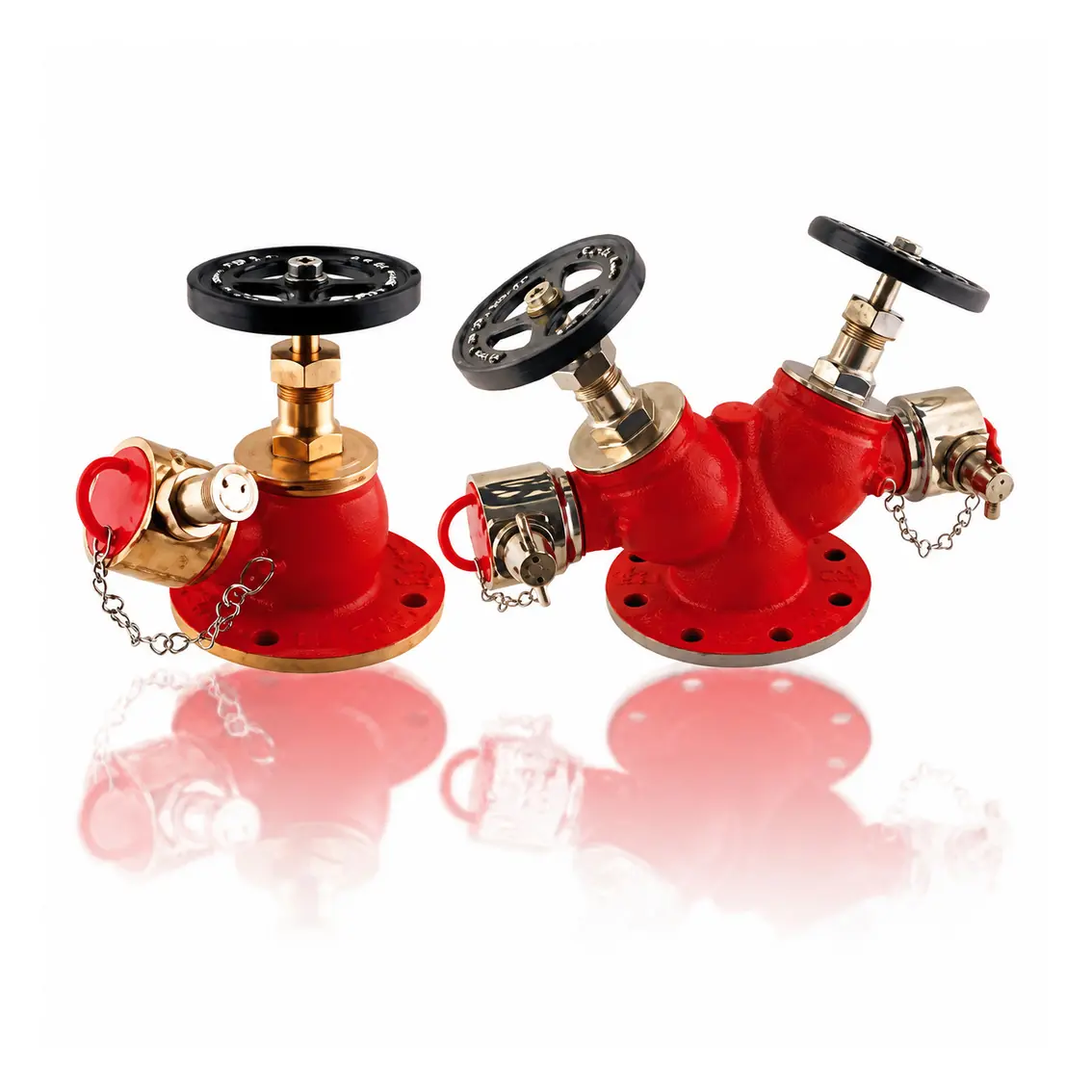 Single and double head fire hydrant valve